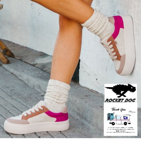 ROCKET DOG FLAME CREAM COLOR BLOCK SNEAKERS NWT🆕SHIPS FAST😮‍💨⚡🚚 - Picture 1 of 16